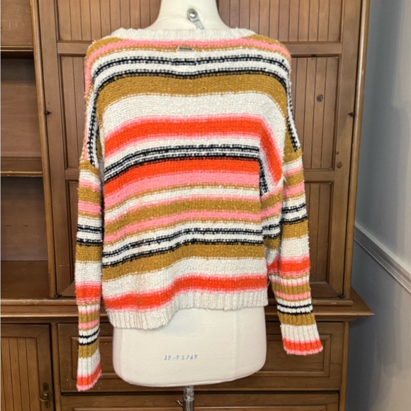 Billabong Striped Sweater, Size Large - Picture 2 of 6